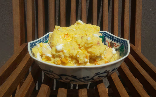 Salade de pommes de terre japonaise et sa présentation