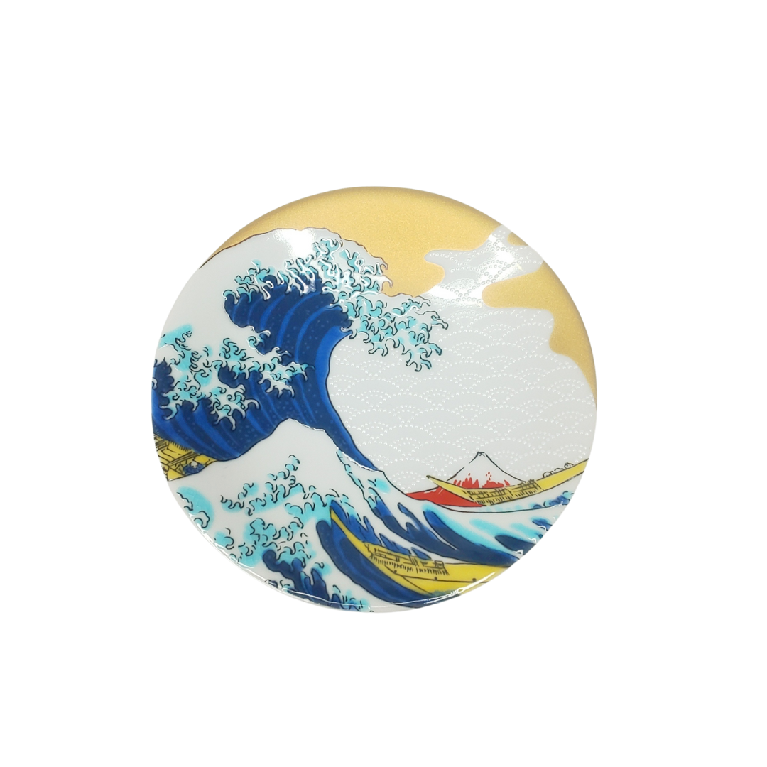 Assiette Kutani 12×1,9cm Hokusai