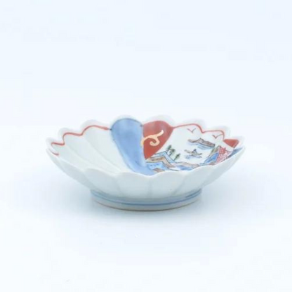 Assiette Arita Chrysanthème 12,8×3,5cm