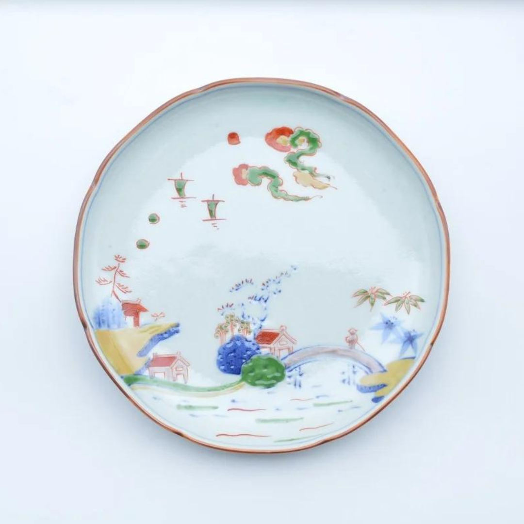 Assiette Arita ronde 19,5×3cm