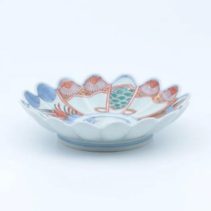 Assiette Arita Chrysanthème 18×4,5cm