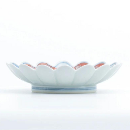 Assiette Arita Chrysanthème 18×4,5cm