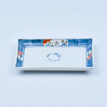 Assiette Arita rectangulère 18×11,5cm