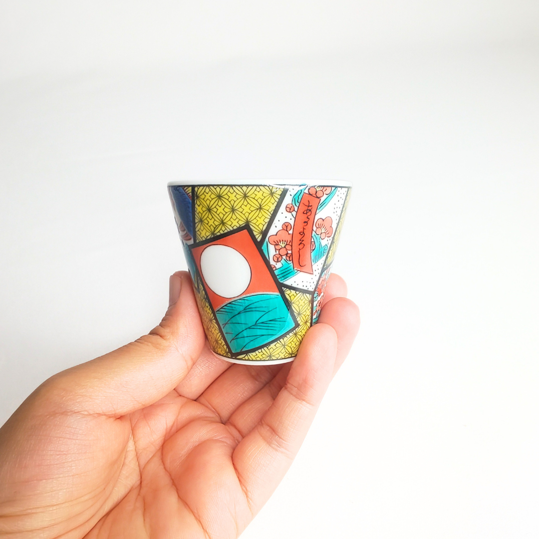 Tasse à saké ou expresso Hanafuda