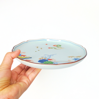 Assiette Arita ronde 19,5×3cm