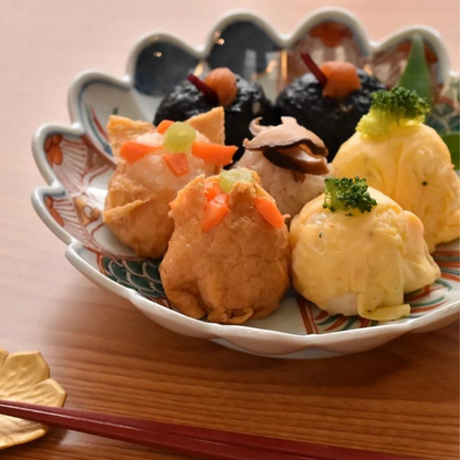 Assiette Arita Chrysanthème 18×4,5cm