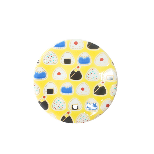 Assiette Kutani-yaki Onigiri 12×1,9 cm – Petite assiette japonaise en porcelaine