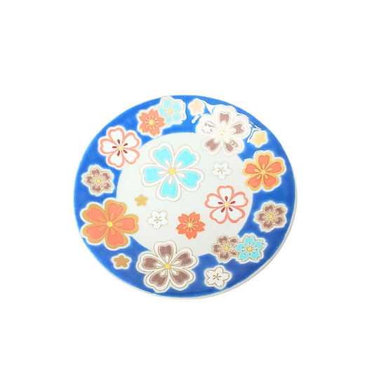 Assiette Kutani-yaki Sakura 12×1,9 cm – Petite assiette japonaise en porcelaine