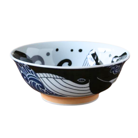Bol à ramen Mino-yaki Baleine – Bol japonais en porcelaine