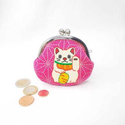 Porte-monnaie Chirimen Manekineko Chat