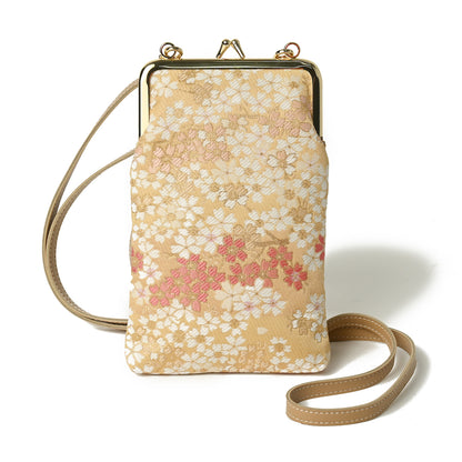 Sac à bandoulière Nishijin Sakura beige