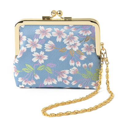 Porte-monnaie Nishijin Sakura blue