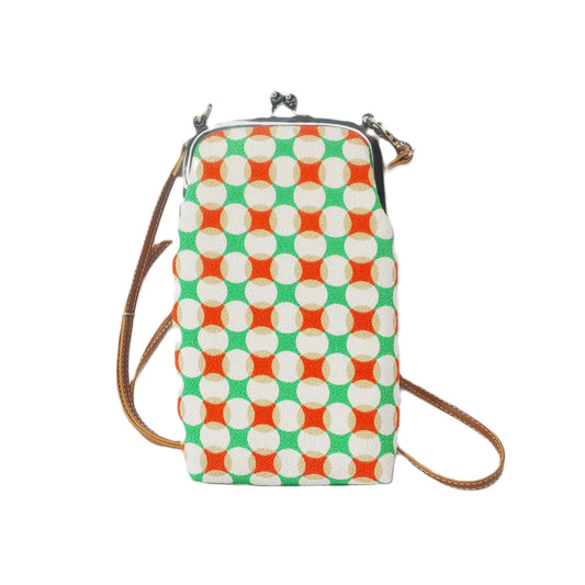 Sac à bandoulière en Tango-chirimen blanc – Motif Shippou Bijoux