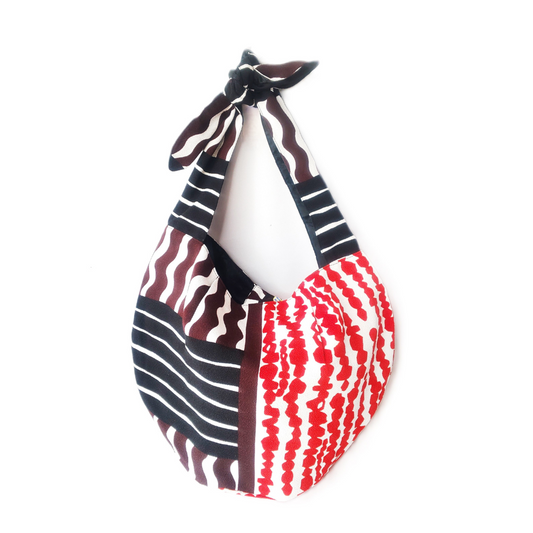 Sac en Tango-chirimen – Musubi rond
