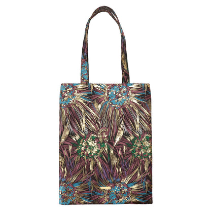 Sac fourre-tout Nishijin Hanabi Feux d’artifice Bleu – Sac japonais en textile Nishijin-ori