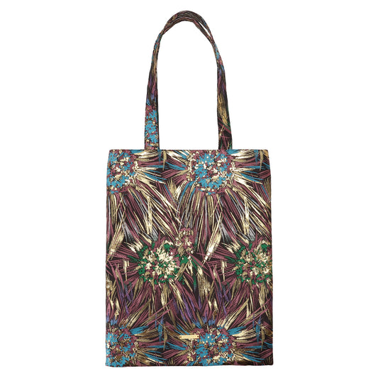 Sac fourre-tout Nishijin Hanabi Feux d’artifice Bleu – Sac japonais en textile Nishijin-ori