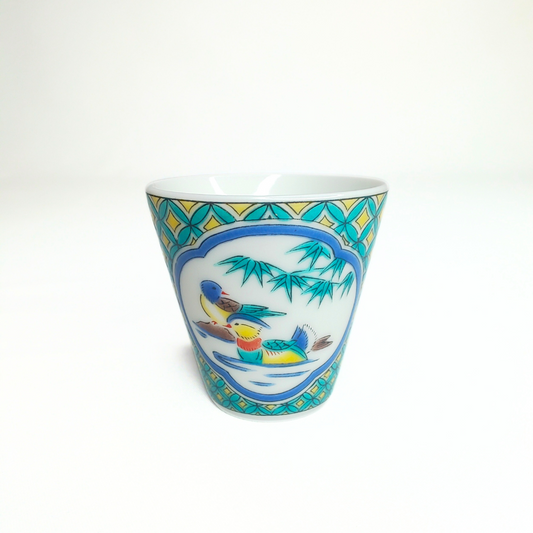 Tasse à Saké ou Expresso Kutani-yaki Canard – Tasse japonaise en porcelaine